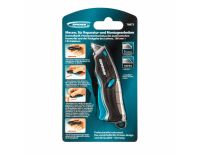  Нож ремонтно-монтажный мини, трехкомпонентная рукоятка, авто выброс, возврат лезвия, 100 мм, 2 запасных лезвия Gross, фото 4 