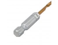  Сверло по металлу, 3 мм, HSS, нитридтитановое покрытие, шестигранный хвостовик Matrix, фото 3 