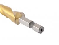  Сверло ступенчатое 4-5-6-7-8-9-10-11-12 мм, HSS, спиральный профиль, шестигранный хвостовик Matrix, фото 2 