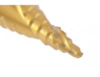  Сверло ступенчатое, 6-8-10-12-14-16-18-20-22-24-26-28-30 мм, HSS, спиральный профиль, трехгранный хвостовик Matrix, фото 3 