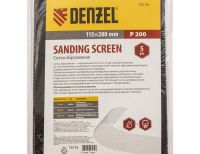  Сетка абразивная, P 200, 115 х 280 мм, 5 шт Denzel, фото 5 