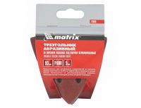  Треугольник абразивный на ворсовой подложке под "липучку", перфорированный, P 600, 93 мм, 5 шт Matrix, фото 2 