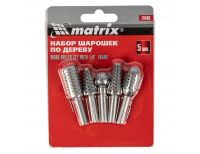 Набор шарошек по дереву 5 шт Matrix, фото 8 