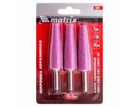  Шарошка абразивная, конус удлиненный, 19 x 60 x 6 мм, F46, 3 шт Matrix, фото 6 