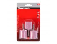  Шарошка абразивная, цилиндр, 32 x 32 x 6 мм, F46, 3 шт Matrix, фото 4 