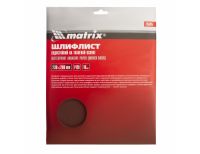  Шлифлист на тканевой основе, P 120, 230 х 280 мм, 10 шт, водостойкий Matrix, фото 5 