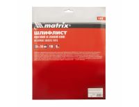  Шлифлист на бумажной основе, P 100, 230 х 280 мм, 10 шт, водостойкий Matrix, фото 6 