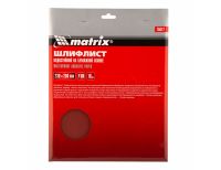 Шлифлист на бумажной основе, P 180, 230 х 280 мм, 10 шт, водостойкий Matrix, фото 3 
