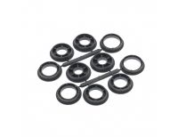  Щетка для точила, 150 мм, посадка 32 мм, плоская, латунированная витая проволока Matrix, фото 4 