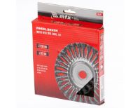  Щетка для УШМ 150 мм, посадка 22.2 мм, плоская, крученая проволока 0.5 мм Matrix, фото 3 