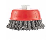  Щетка для УШМ, 100 мм, М14, "чашка", крученая проволока 0.5 мм Matrix, фото 2 