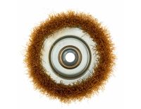  Щетка для УШМ, 125 мм, М14, "чашка", латунированная витая проволока Matrix, фото 3 