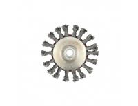  Щетка для УШМ, 115 мм, М14, "тарелка", крученая проволока 0.5 мм Matrix, фото 4 