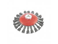  Щетка для УШМ, 125 мм, М14, "тарелка", крученая проволока 0.5 мм Matrix, фото 2 