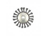  Щетка для УШМ, 125 мм, М14, "тарелка", крученая проволока 0.5 мм Matrix, фото 4 