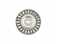  Щетка для УШМ 125 мм, М14, плоская, крученая проволока 0.35 мм Matrix, фото 4 