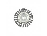  Щетка для УШМ 125 мм, М14, плоская, крученая проволока 0.5 мм Matrix, фото 4 