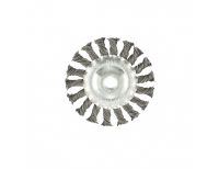  Щетка для УШМ 100 мм, М14, плоская, крученая проволока 0.8 мм Matrix, фото 3 