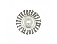  Щетка для УШМ 125 мм, М14, плоская, крученая проволока 0.8 мм Matrix, фото 3 