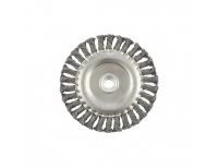  Щетка для УШМ 150 мм, М14, плоская, крученая проволока 0.8 мм Matrix, фото 3 