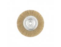  Щетка для УШМ, 150 мм, М14, плоская, латунированная витая проволока Matrix, фото 3 