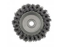  Щетка для УШМ, 100 мм, М14, "чашка", крученая металлическая проволока Сибртех, фото 3 