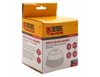  Щетка для УШМ, 100 мм, "Чашка", витая нержавеющая проволока 0.3 мм, М14 Denzel, фото 9 