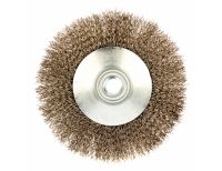  Щетка для УШМ, 125 мм, "Тарелка", витая нержавеющая проволока 0.3 мм, М14 Denzel, фото 3 