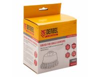  Щетка для УШМ, 125 мм, "Чашка", крученая нержавеющая проволока 0.5 мм, М14 Denzel, фото 7 