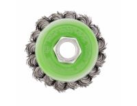  Щетка для УШМ, 65 мм, М14, "чашка", крученая проволока 0.5 мм Сибртех, фото 3 