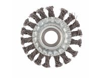  Щетка для УШМ, 100 мм, посадка 22.2 мм, плоская, крученая проволока 0.5 мм Сибртех, фото 2 