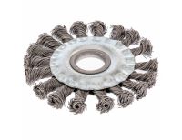  Щетка для УШМ, 100 мм, посадка 22.2 мм, плоская, крученая проволока 0.5 мм Сибртех, фото 3 