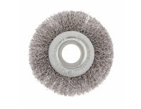  Щетка для УШМ, 100 мм, посадка 22.2 мм, плоская, витая проволока 0.3 мм Сибртех, фото 2 