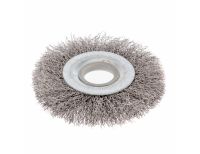  Щетка для УШМ, 100 мм, посадка 22.2 мм, плоская, витая проволока 0.3 мм Сибртех, фото 3 