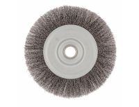 Щетка для УШМ, 200 мм, посадка 22.2 мм, плоская, витая проволока 0.3 мм Сибртех, фото 2 