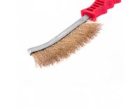  Щетка металлическая латунированная, пластиковая ручка Matrix, фото 2 