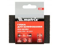  Губка для шлифования, 100 х 70 х 25 мм, мягкая, P120 Matrix, фото 5 