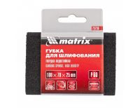  Губка для шлифования, 100 х 70 х 25 мм, овал, твердая, P 80 Matrix, фото 2 