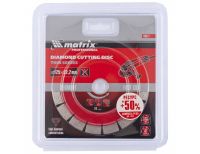  Диск алмазный, отрезной сегментный, 125 х 22.2 мм, тонкий, сухая резка Matrix Professional, фото 3 