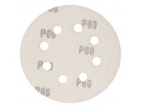  Круг абразивный на ворсовой подложке под "липучку", перфорированный, P 60, 125 мм, 5 шт Matrix, фото 2 