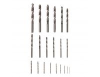  Набор сверл по металлу, 1-10 мм, (через 0.5 мм +3.2 и 4.8 мм), HSS, 21 шт, металлический бокс, цилиндрический хвостовик Сибртех, фото 5 