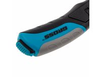  Нож ремонтно-монтажный, трехкомпонентная рукоятка, кнопочный автовыброс, возврат лезвия, 175 мм, 5 запасных лезвий Gross, фото 2 