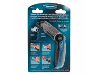  Нож ремонтно-монтажныйный, складной, трехкомпонентная рукоятка, контейнер-держатель для лезвий, 175 мм, 2 запасных лезвия Gross, фото 4 