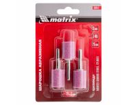  Шарошка абразивная, цилиндр, 19 x 25 x 6 мм, F46, 3 шт Matrix, фото 6 