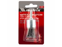  Щетка для дрели, 25 мм, "чашка" со шпилькой, крученая металлическая проволока Matrix, фото 2 