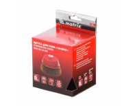  Щетка для УШМ, 65 мм, М14, "чашка", латунированная витая проволока Matrix, фото 4 