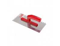  Гладилка стальная, 280 x 130 мм, зеркальная полировка, пластмастмассовая ручка, зуб 8 x 8 мм Matrix, фото 2 