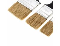  Набор кистей флейцевых 3 шт. (25 мм, 35 мм, 50 мм), натуральная щетина, пластиковая ручка Сибртех, фото 4 