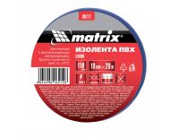  Изолента ПВХ, 19 мм х 20 м, синяя, 150 мкм Matrix, фото 2 
