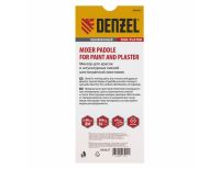  Миксер для красок и штукатурных смесей, 80 х 400 мм, оцинкованный, шестигранный хвостовик 8 мм Denzel, фото 4 